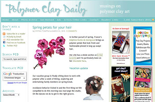 Polymer clay daily - les fleurs